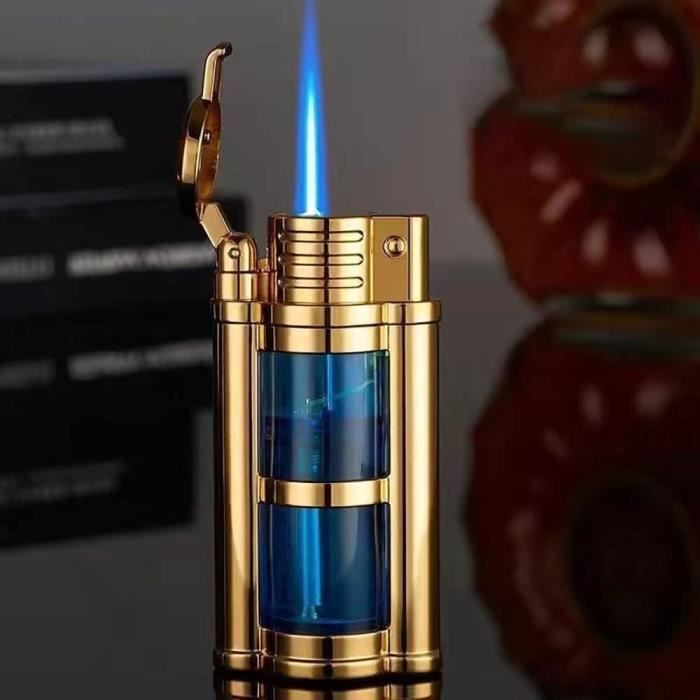 Briquet Tempête Gonflable Rechargeable Design Rétro - Briquet à Gaz Coupe-Vent Pour Hommes Et Pères, Avec Boîte Cadeau