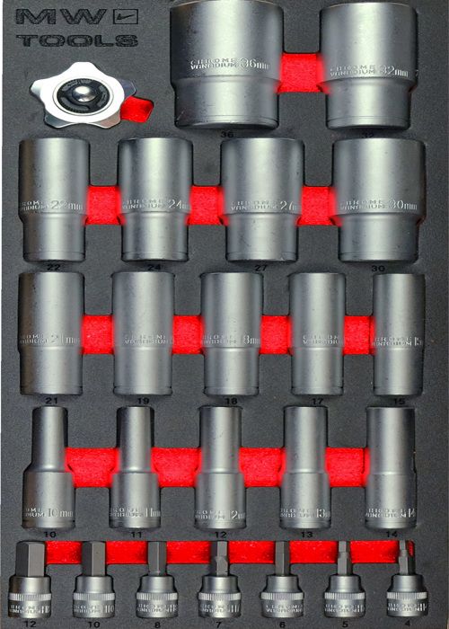 Coffret De Douilles Mannesmann 130 Pièces - Poids 1,5 Kg, Garantie 10 Ans, Neuf Sous Emballage
