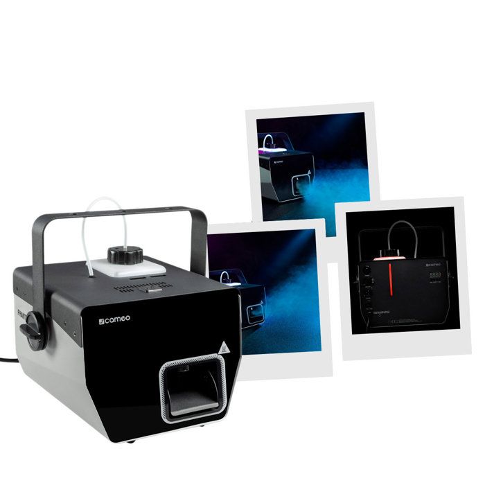 Machine à Fumée Cameo PHANTOM F5 - 1500W, Réservoir éclairé Bicolore, Idéale Pour Spectacles Et Soirées
