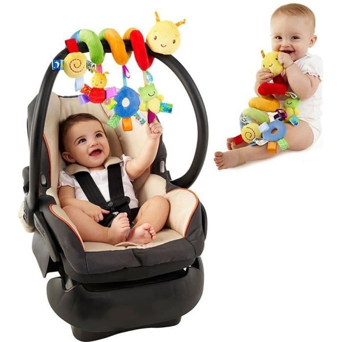 Jouets Poussettes pour Bébé 0+ Mois, Doux Peluche Animales Jouets