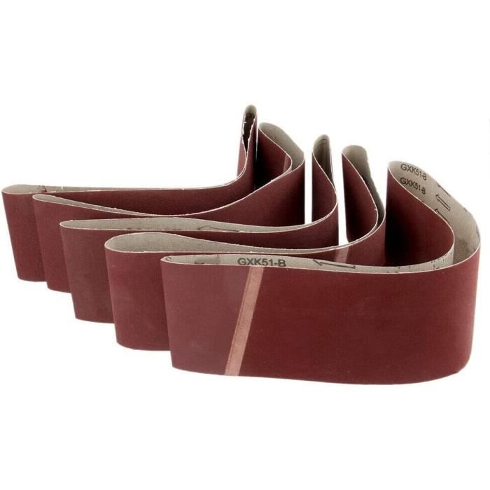 5 X Bandes abrasives,pour ponceuse à bandecourroies abrasives,50x686