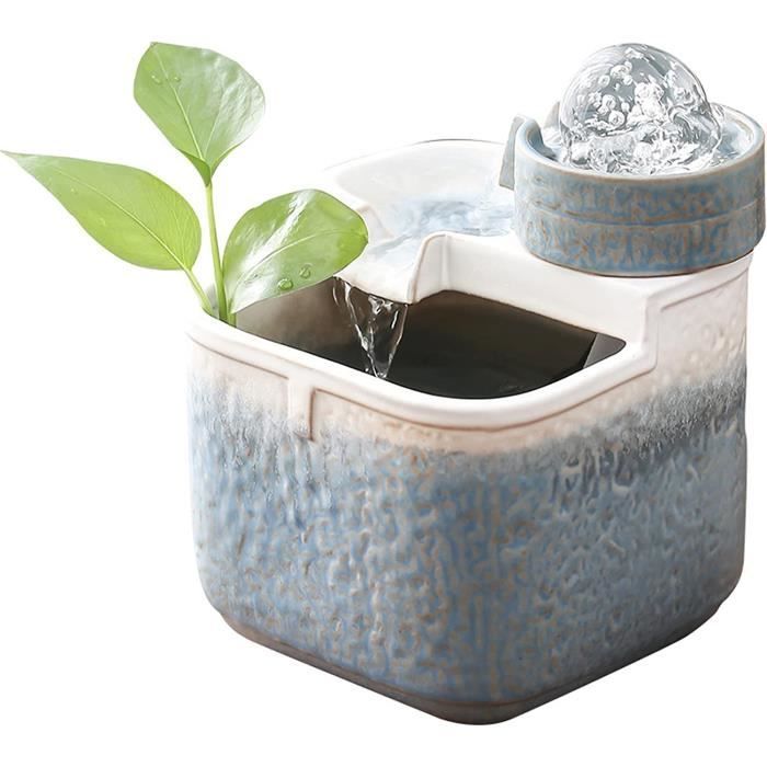 Fontaine d'intérieur en céramique blanche mate spéciale animaux H13cm Toby | Maisons du Monde