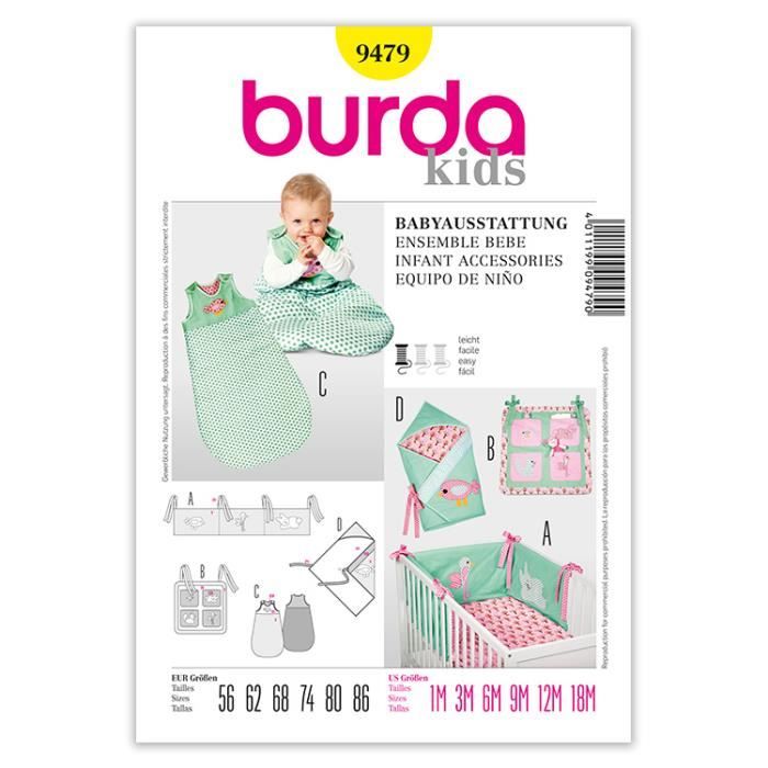 Patron Burda 9479 Kids Ensemble Bebe Cdiscount Beaux Arts Et Loisirs Creatifs