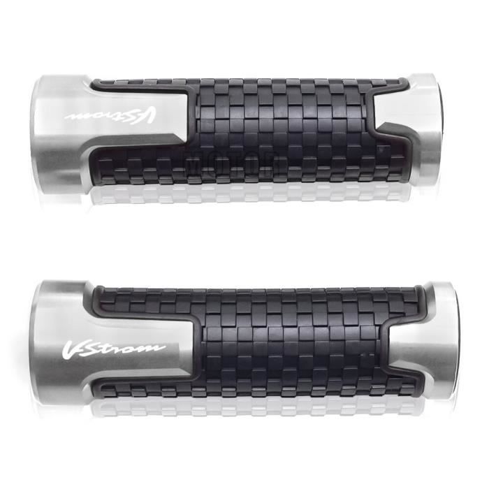 Paire De Poignées De Guidon Moto Universelles - Aluminium 22mm/25mm - 7/8 Et 1 Pouce - Neuves