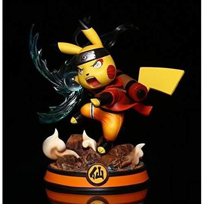 Wdd Pokemon Figurines Pikachu Cosplay Figurines De Personnages Uzumaki Naruto Uchiha Sasuke Haruno Sakura Pvc Statues Mode1 Cdiscount Maison