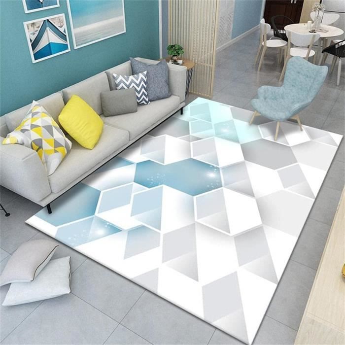 Tapis Chambre Bebe Fille Moquette Sol Descente De Lit Chambre Tapis De Salon Moderne Gris Bleu Insonorise Doux 63 48in 6038 Cdiscount Maison