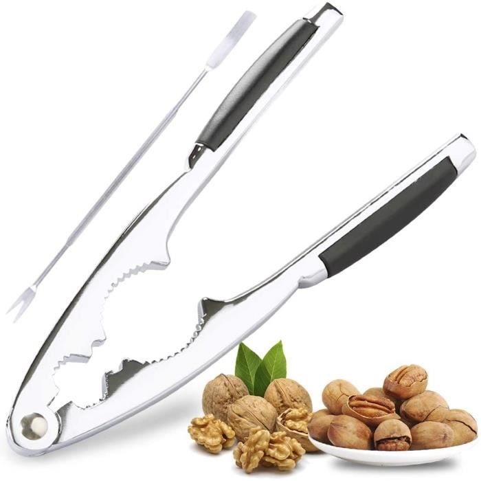 Casse-noisettes Multifonction Lot De 2 - Robuste, Poignée Ergonomique Pour Noix, Noisettes