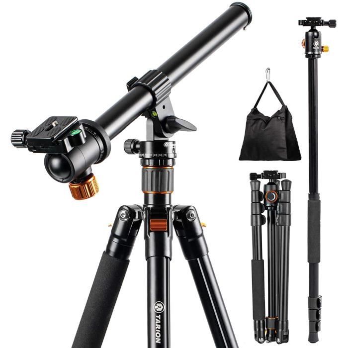 Q550 TARION Q550 Trépied d'appareil Photo Monopode 61in avec trépied de Voyage en Aluminium à tête sphérique panoramique pour appareils Photo sans Miroir DSLR 