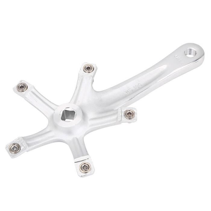 Paire De Pédaliers Simple Plateau 170 Mm Pour Vélo Route Ou VTT - Alliage Alu Léger - BCD 130 Mm - Compatible Standard 9/16"