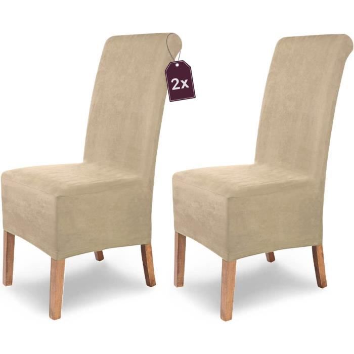 Lot De 4 Housses De Chaise De Salle à Manger En Velours Extensible,de