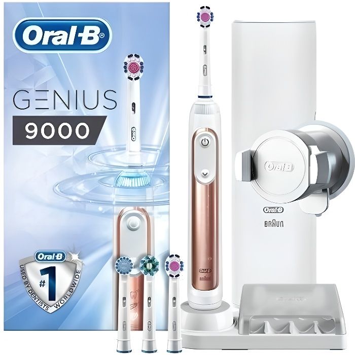 BRAUN Oral-B Genius 9000N Brosse à dents connectée - Rose Gold