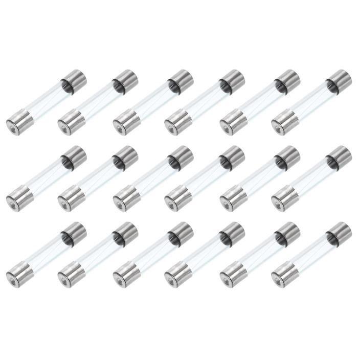 Lot De 5 Fusibles Verre Rapides 25A - F25A - 250V - Parfait Pour L'électroménager Et L'électronique