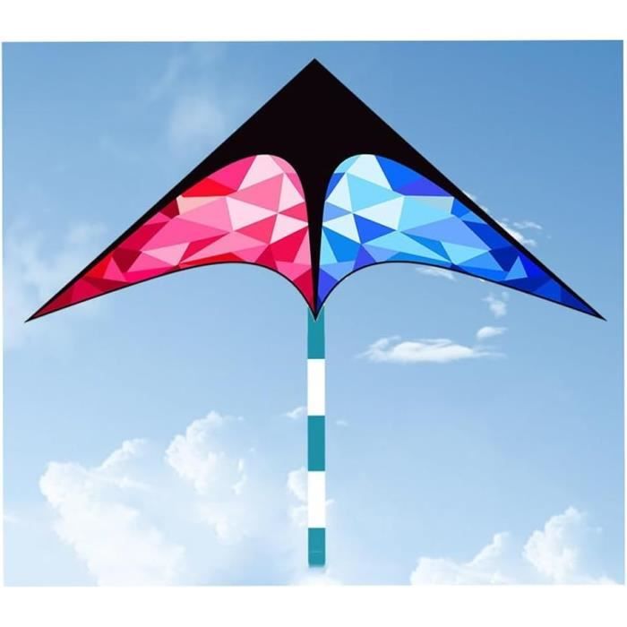 Lot De 2 Cerfs-volants Papillon Bleus Pour Débutants - Taille 62x100 Cm, Poignée De Ligne 91m Incluse
