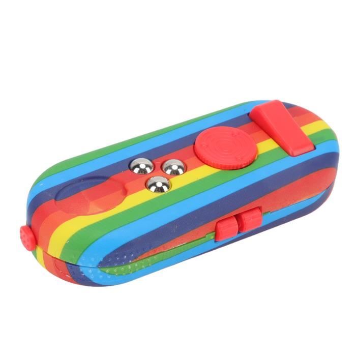 Fidget Slider Hibou En Métal Doré - Jouet Anti-stress Portable, Aimants, Dimensions 42x21mm