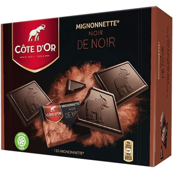 Côte D´Or - 120 chocolats Noir de Noir 10 gr - 1,2 kg