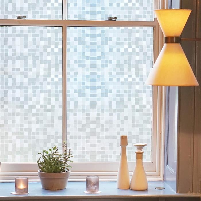 Film Fenêtre Anti Regard Electrostatique Adhésif Occultant