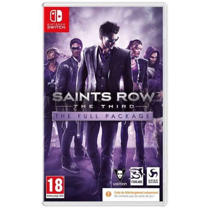 Deep Silver Saints Row : The Third Le Gros Paquet Edition Complete Code In A Box Nintendo Switch