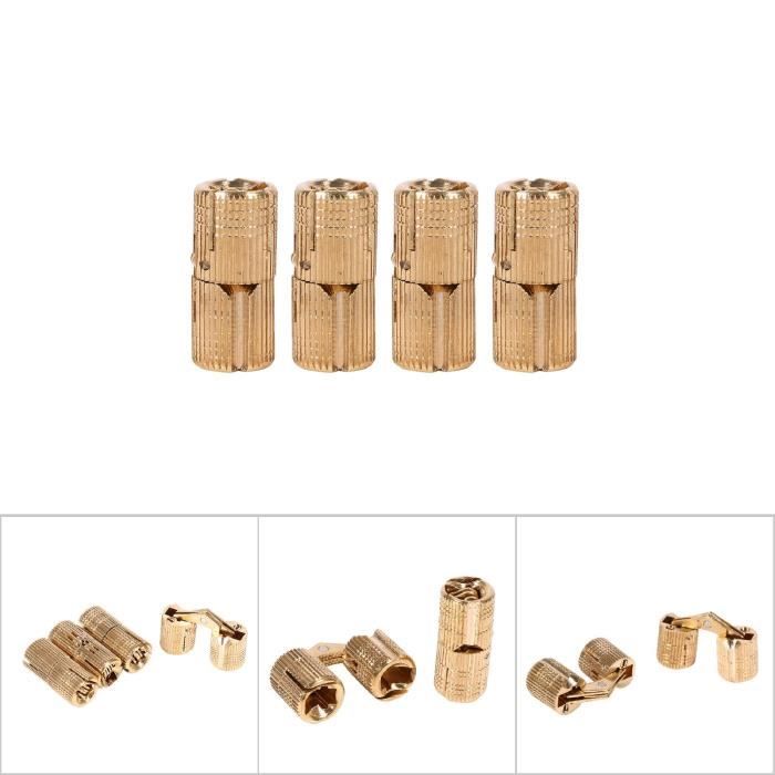 Cikonielf Foret à Charnière En Métal 22 Pièces Charnière Foret Auto-centrant Trou De Serrure