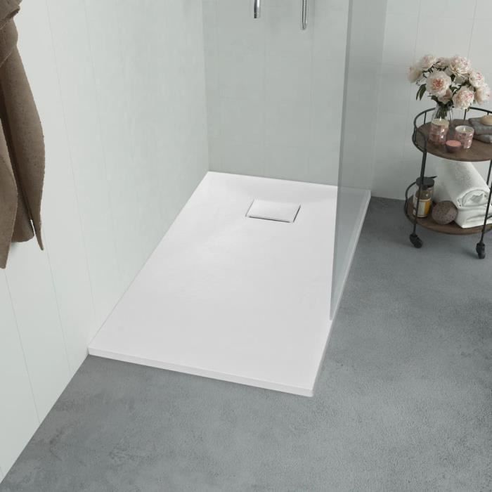 LSS-Bac de douche SMC Blanc 100 x 70 cm144771