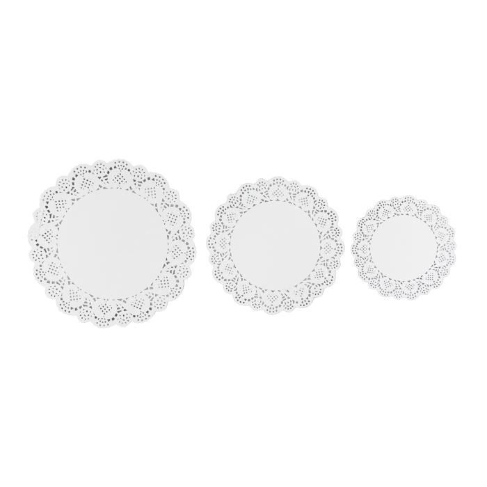 180 Pièces Napperons Dentelle En Papier Creuse Gâteau D'eballage Tapis De Papier Décoration