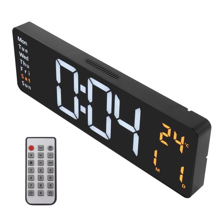 Horloge Numérique étanche Salle De Bain Vorfaove - Compte à Rebours, 12/24h, IPX4