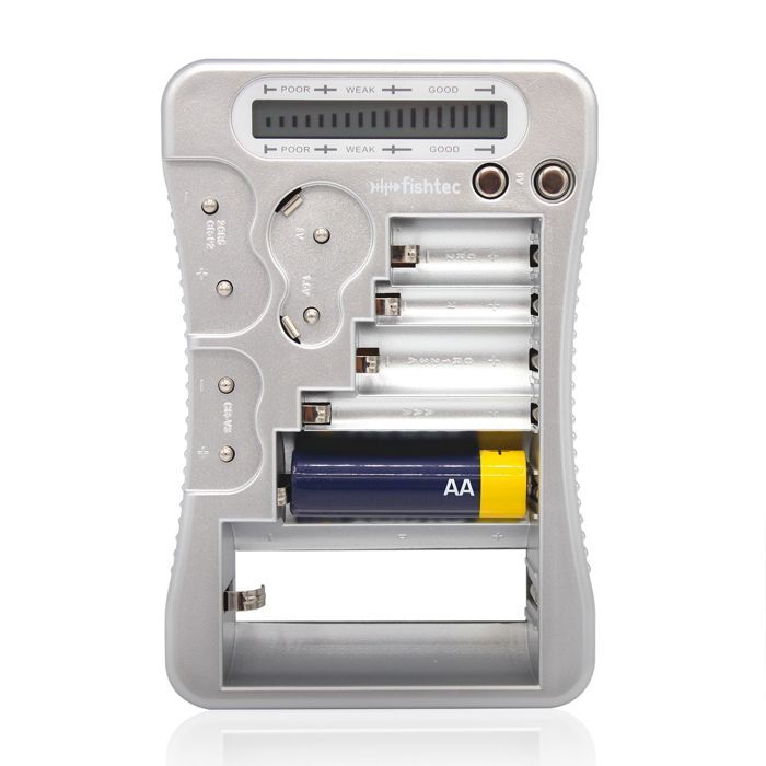 FISHTEC Testeur de Piles Universel Écran LCD 16 Barres AAA AA C D 9V Piles Bouton 1 5-3V Compact Contrôle Rapide