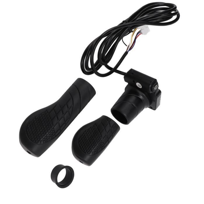 Accélérateur Demi-torsion CHICIRIS Pour Vélo électrique – 12V à 72V, Connecteur étanche, Antidérapant, Compatible Cinq étoiles