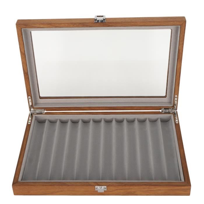 Cadre Vitrine Vintage 60x22 Cm Avec Véritable Plume De Paon - Déco Murale