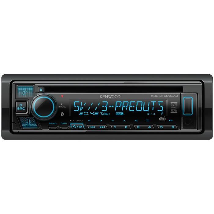 Autoradio KENWOOD KDC-BT960DAB - CD - USB - Bluetooth - iPhone - DAB+ - KDC