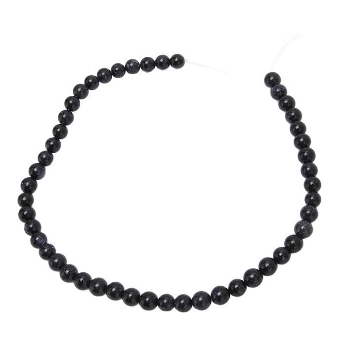 Sautoir Femme Noir Treasurebay Collier Fait À La Main En Pierre