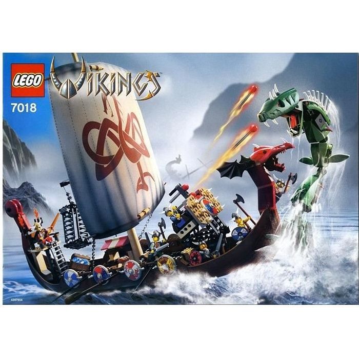 1x Lego Soutien Beige 4x4x22 Bateau Voile Mât de Navire Viking 7018 48005 