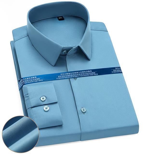 Chemise habillée - Maya Blue - Manches longues - Extensible - Soyeuse ...