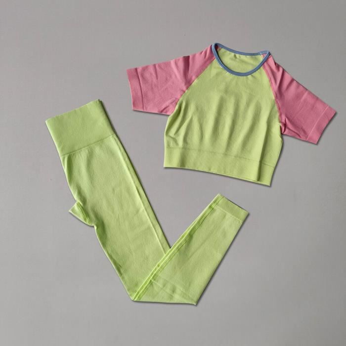 Vêtements de Yoga d'été, ensemble de sport d'entraînement, body pour