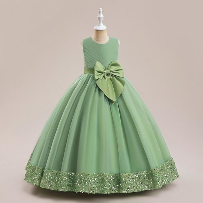 Robe de Soirée Tulle Blanche et Or Fille 2-16 Ans| La Faute à