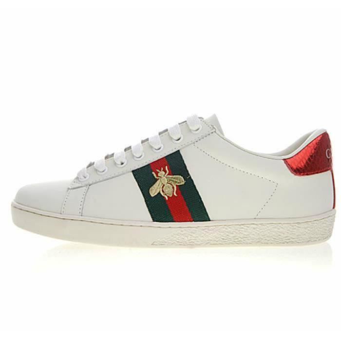 gucci ace bee embroidered