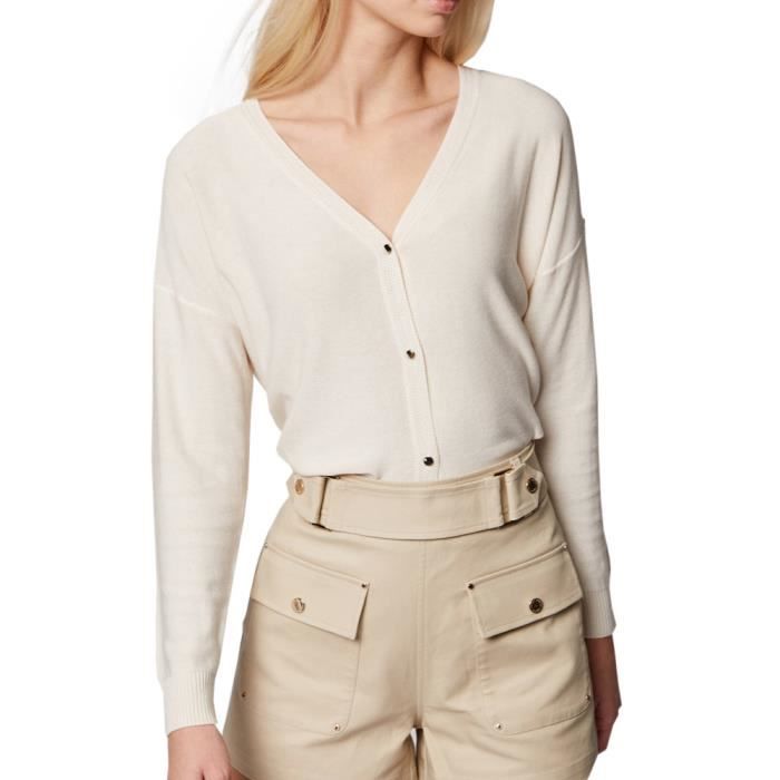 gilet creme femme
