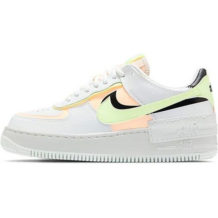 Nike Air Force 1 Shadow Baskets Basses pour Femme Blanc Orange ... Nike Air Force 1 Shadow Baskets Basses pour Femme Blanc Orange ...