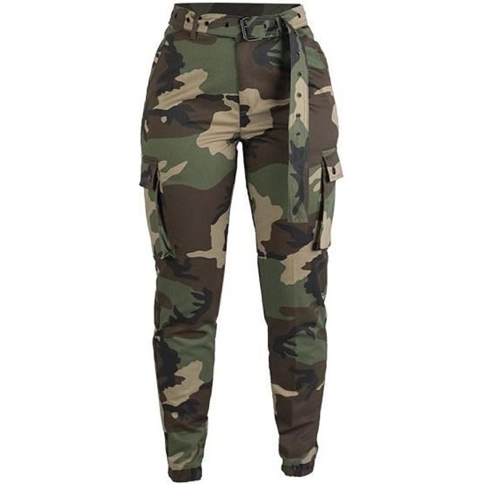 PANTALON CARGO ARMY FEMME CAMOUFLAGE WOODLAND MILTEC