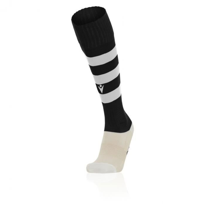 chaussettes macron classiques - homme - noir/blanc - xl