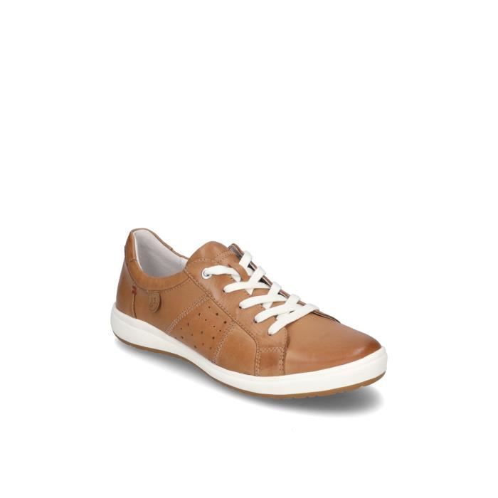 Josef Seibel Baskets Femme - JOSEF SEIBEL - Caren 01 - Cuir - Lacets - Marron