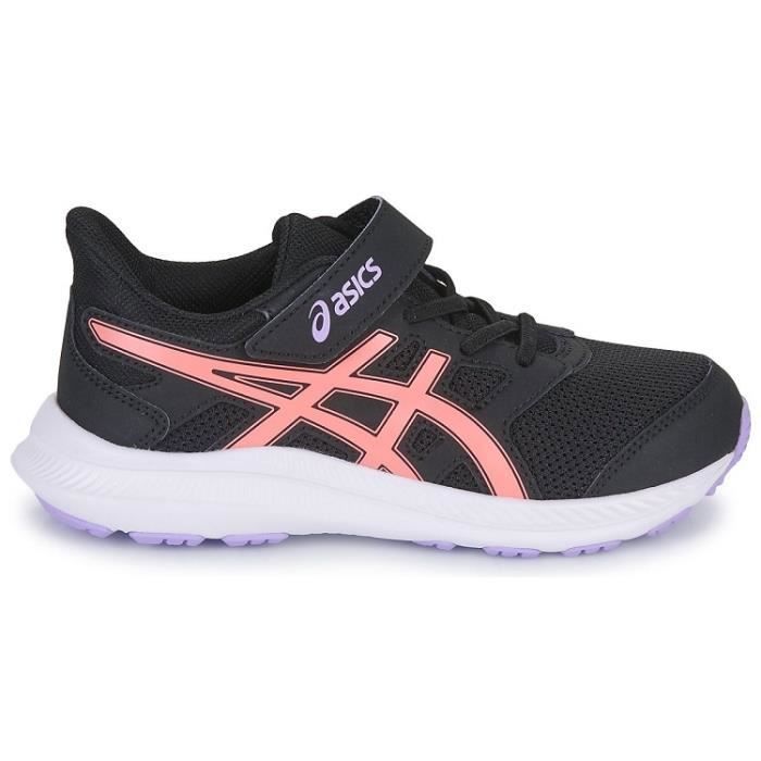 Chaussures de sport ASICS - Modèle ASICS - Talon plat - Noir - Tige textile