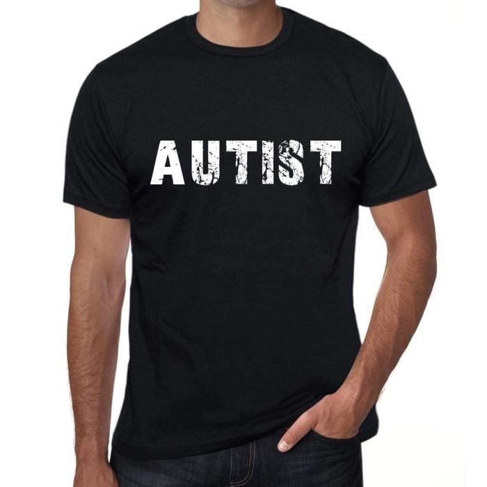 Homme Tee-Shirt Autiste – Autist – T-Shirt Vintage Noir