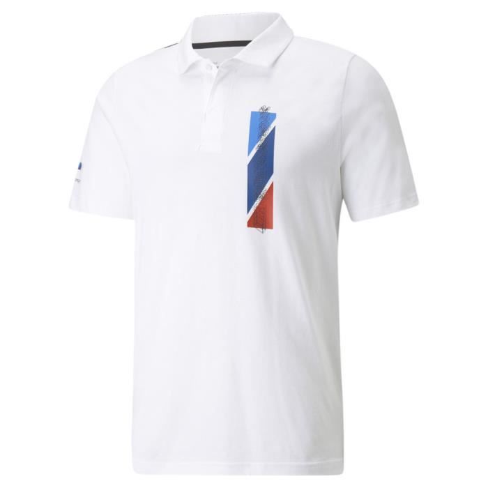 Polo Blanc Homme Puma Bmw Mms Graphic