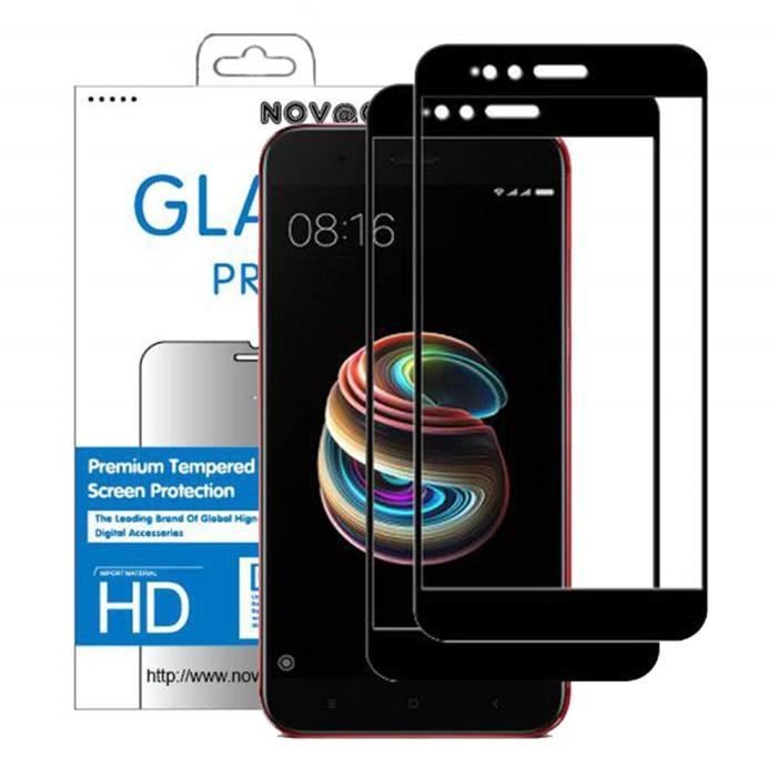 Film de protection d'écran XIAOMI Mi A1 Pack de 2 Verre trempé Anti choc et anti UV