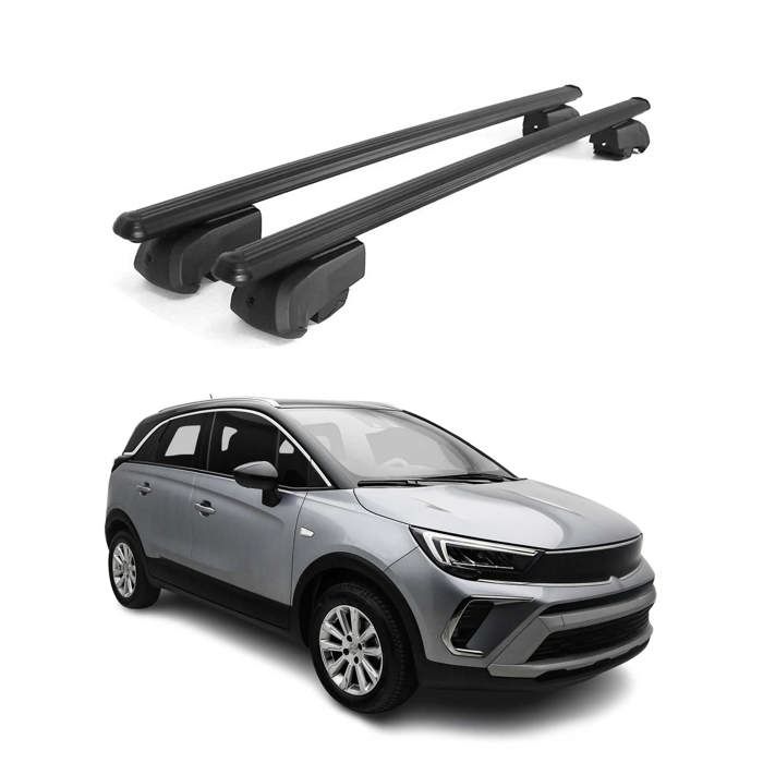 Barres De Toit Apline ACE-2 Pour Kia Niro DE 2017-2022 - Porte-Bagages Aluminium Gris 75kg Charge