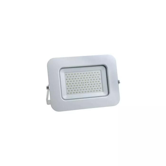 projecteur led 100w (600w) blanc premium line ip65 8500 lumens optonica - teinte de lumière:blanc chaud (2800k) couleur:blanc