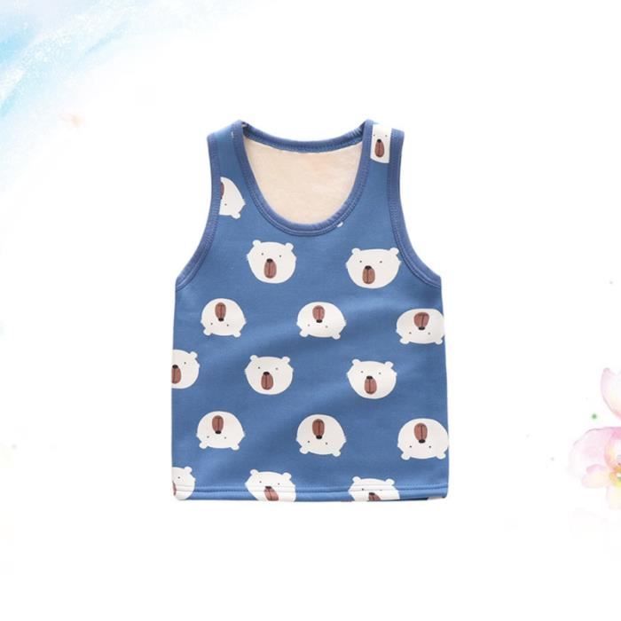 Bebe Garder Au Chaud Gilet Bleu Ours Motif Plus En Velours Sans Manches Tenue Manteau Enfants Vetements Patron Tutoriel Cdiscount Beaux Arts Et Loisirs Creatifs