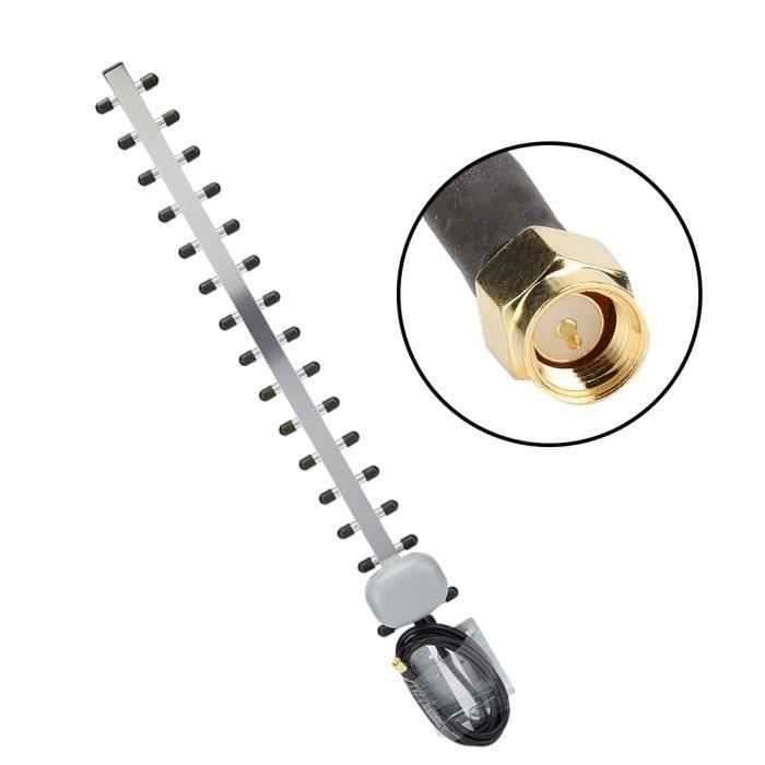 Antenne Directionnelle Yagi 2.4g 25dbi 16 Éléments, Connecteur Mâle Rp