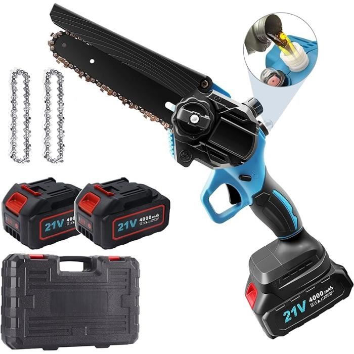 Mini Tronçonneuse À Batterie 6 Pouces, Tronçonneuse Électrique Sans Fil