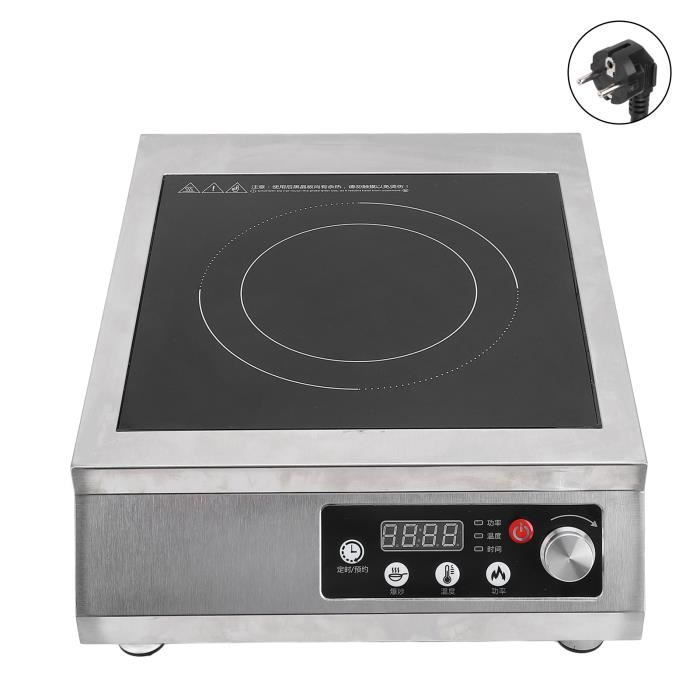 Plaque à Induction Portable 2100W - 1 Foyer Avec Minuterie Et Verrou Enfants - Compatible Ustensiles Magnétiques
